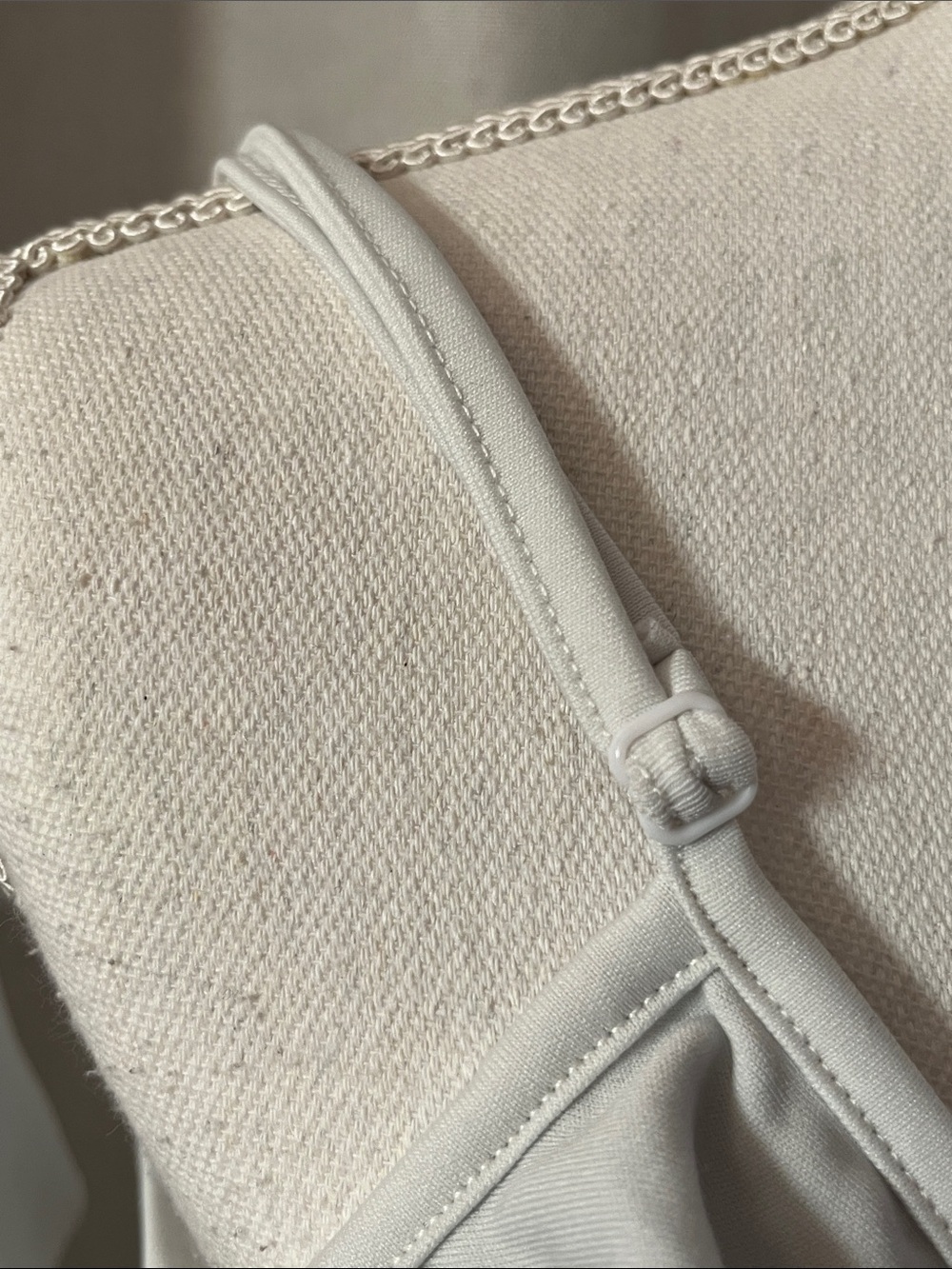 White Ruffle-Trim Wrap Crop Top - Picture 4 of 8